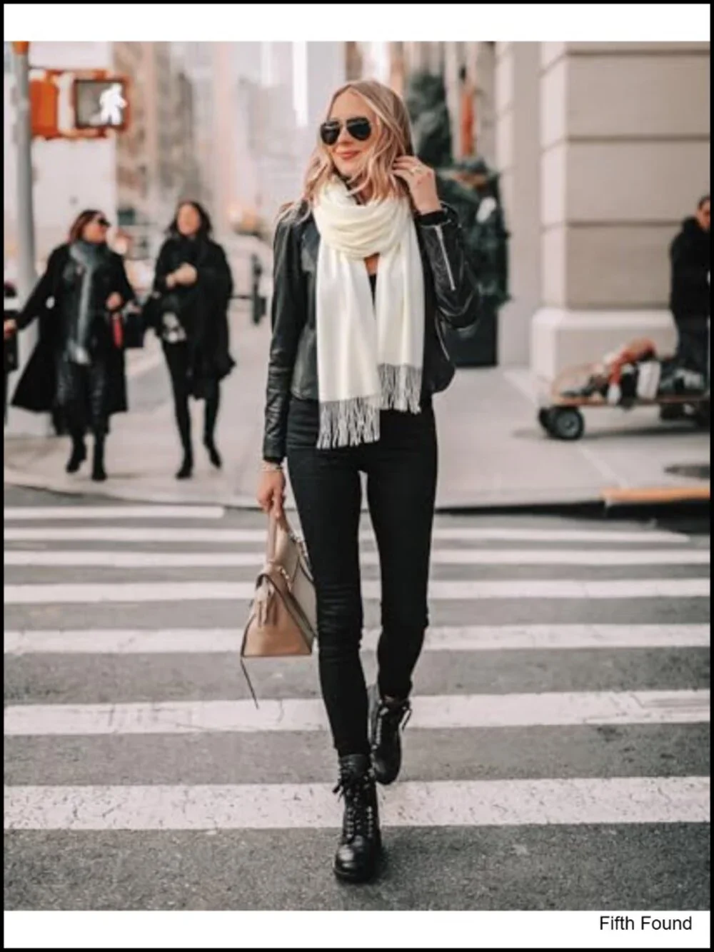 Oversized Long Winter Scarf with Tassels Soft Warm Wrap for Fall